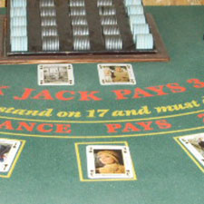 image of blackjack table at museum